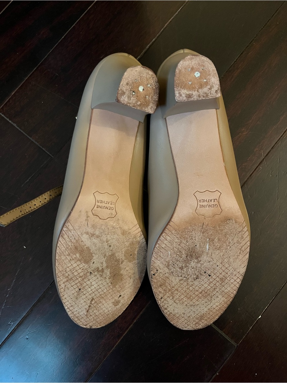 Capezio Women’s Dance Shoes with ankle strap in Taupe - Picture 2 of 3
